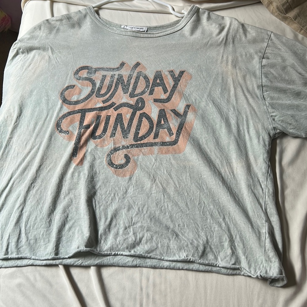 sunday funday crop top